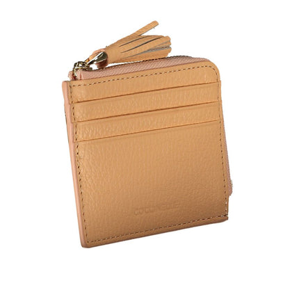 Cartera de piel naranja