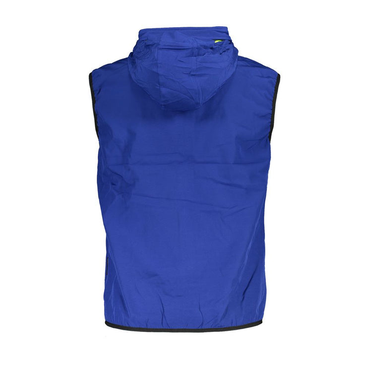 Chaqueta de poliéster azul