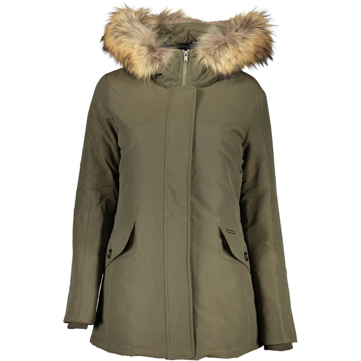 Vestes et manteau en coton vert