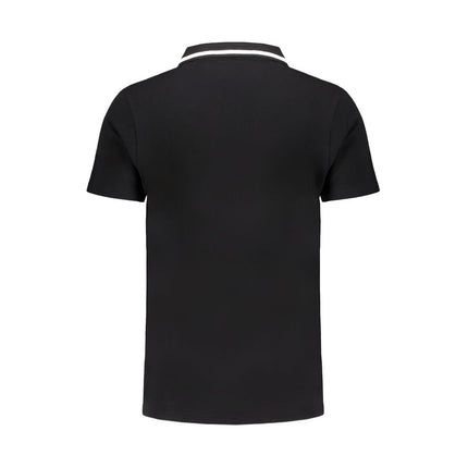 Polo en coton noir