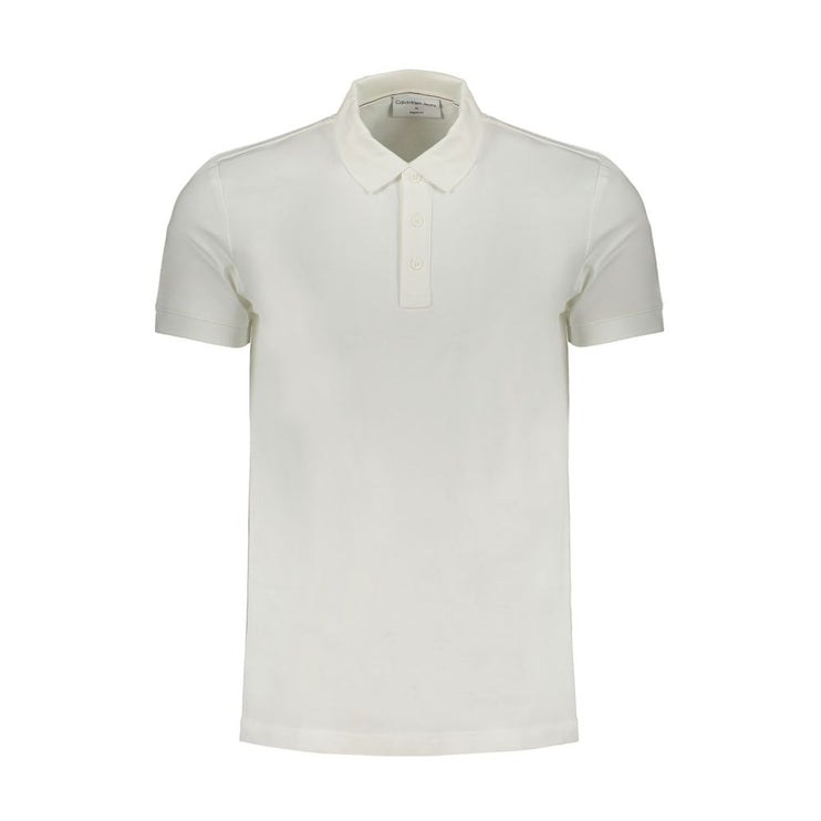 White Cotton Polo Shirt