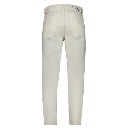 White Cotton Jeans & Pant