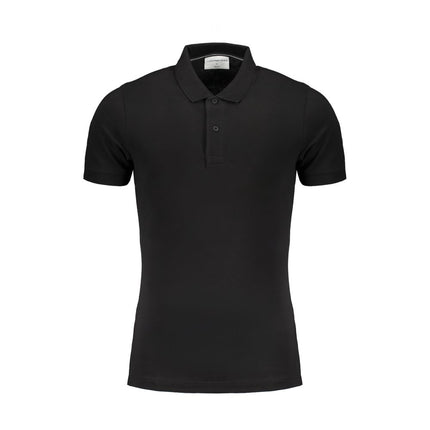 Black Cotton Polo Shirt