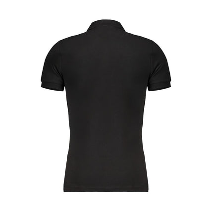 Black Cotton Polo Shirt