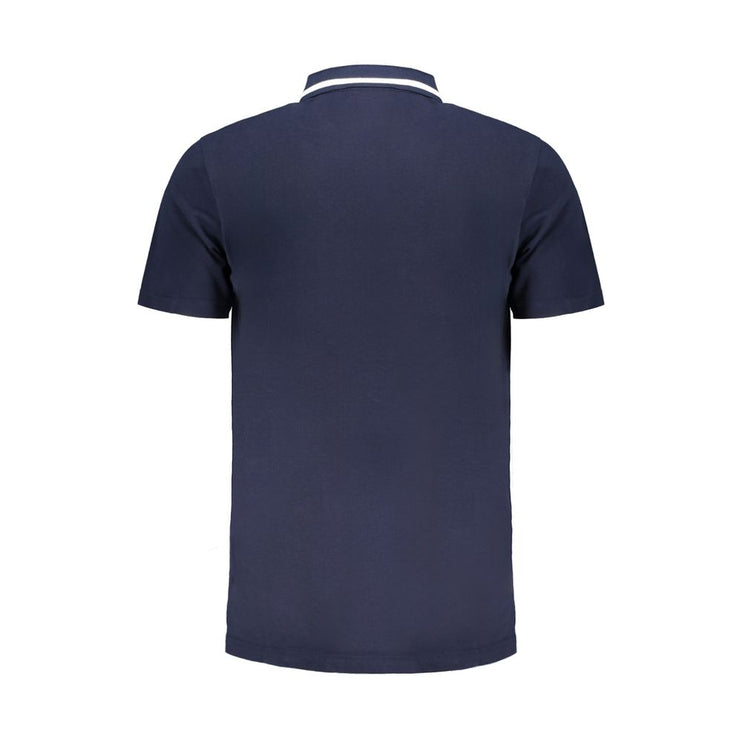 Blue Cotton Polo Shirt