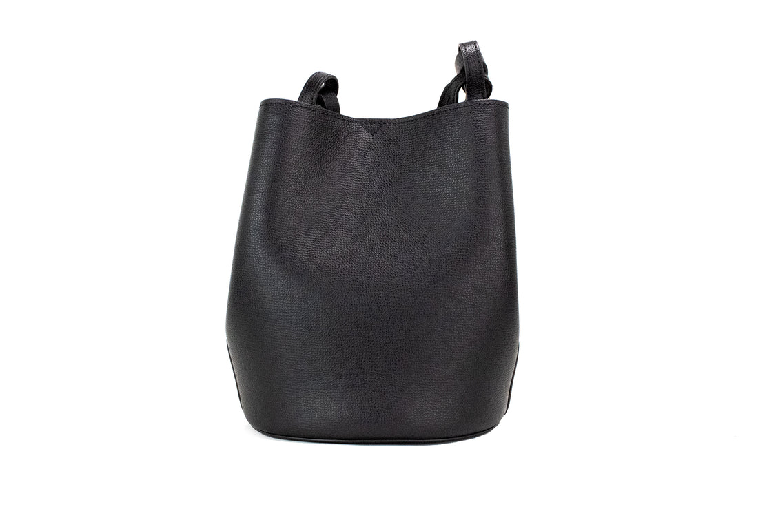 Lorne Small Black Haymarket Check Gaillé Bodet à main en cuir Pebble Purse