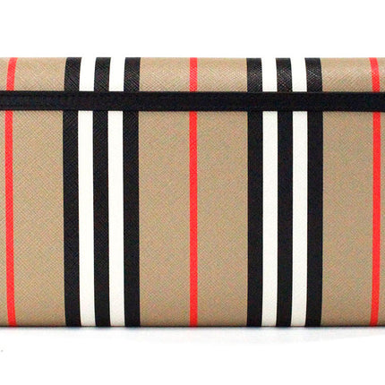 Hannah Icon Stripe Archive Black E-Canvas Le cuir Portefeuille Crossbody Body