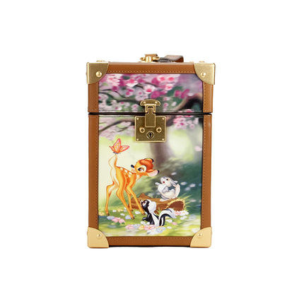 Disney Bambi 3D Trunk stampato in PVC Top Handle Clutch Handbag