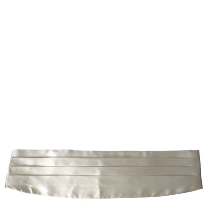 White Men Wide Waist Silk Belt Cummerbund