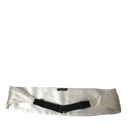 White Men Wide Waist Silk Belt Cummerbund