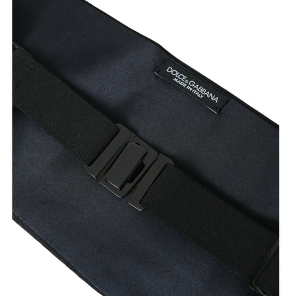 Black Men Wide Waist Silk Belt Cummerbund