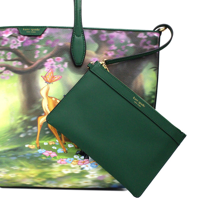 Disney Sutton Bambi Gecoate Canvas Schouder Tote Handtas Purse