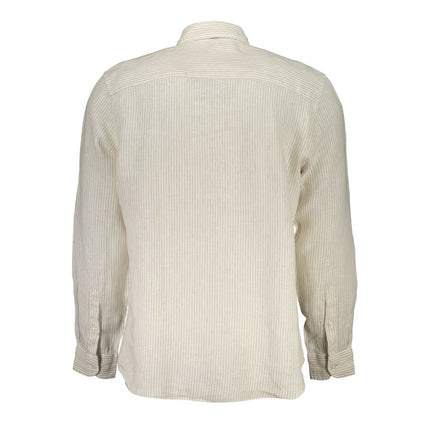 Camisa de lino beige