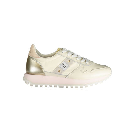 Beige polyester sneaker