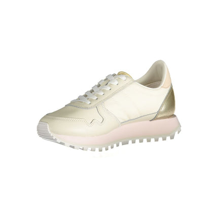 Beige polyester sneaker