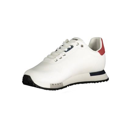 Witte polyester sneaker