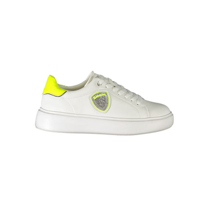 Witte polyester sneaker