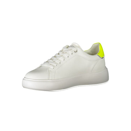 Witte polyester sneaker