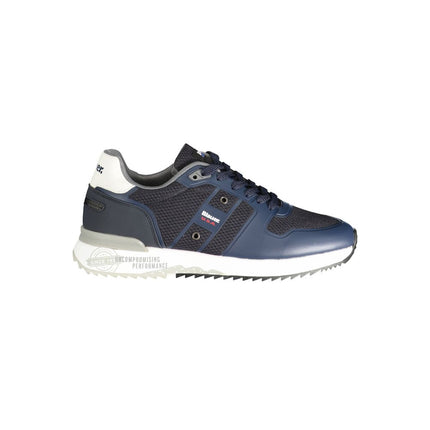 Blauwe polyester sneaker