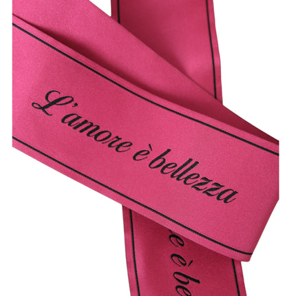 Pink L'Amore E'Bellezza Belt Belt