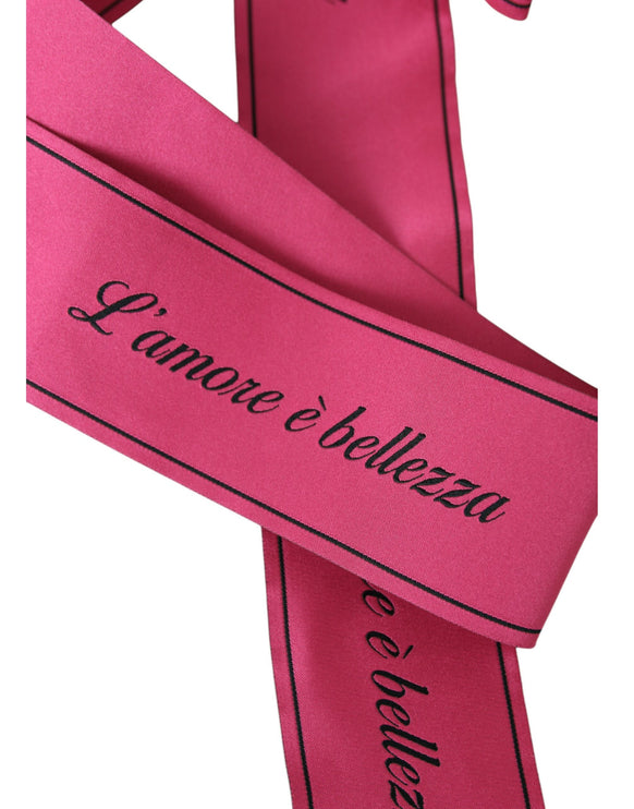 Pink L'Amore E'Bellezza Belt Belt