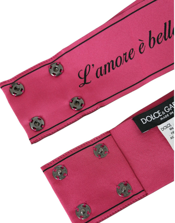 Pink L'Amore E'Bellezza Belt Belt