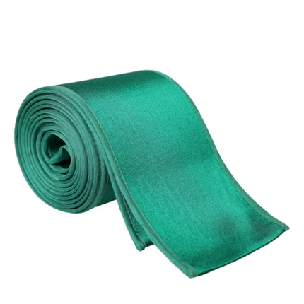 Ceinture de taille en satin de soie verte