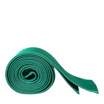 Ceinture de taille en satin de soie verte