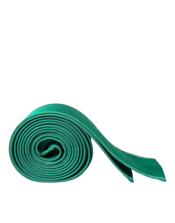 Ceinture de taille en satin de soie verte