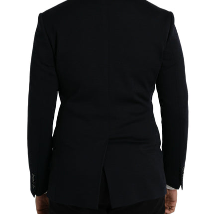 Black Notch Black Blazer à poitrine simple