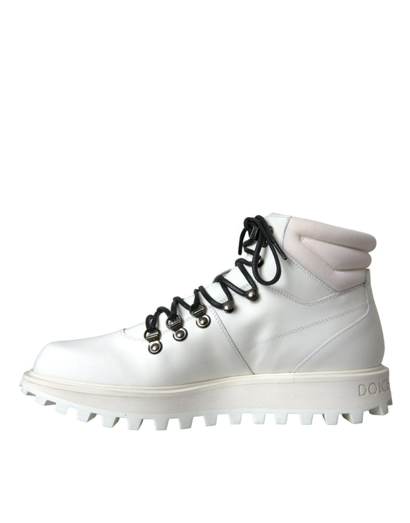 Vulcano White Trekking Men Ankle Boots Scarpe