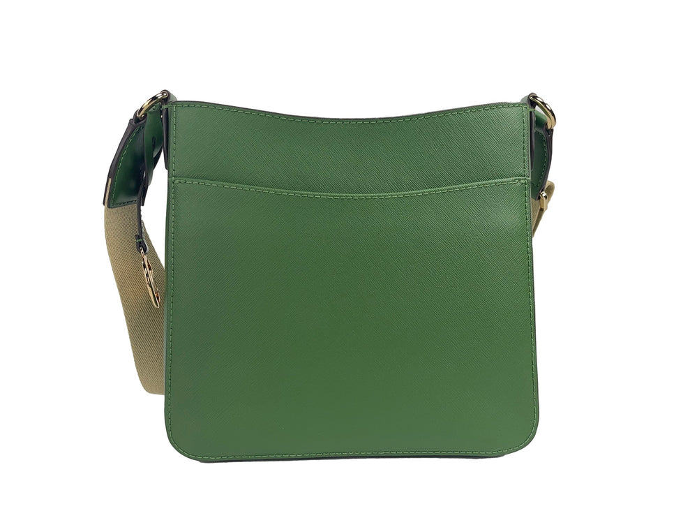 Jet set petit sac à bandoulière messager vert