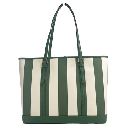 Jet Set Voyage Grande épaule TZ PVC Tote Sac Pourse Green Green