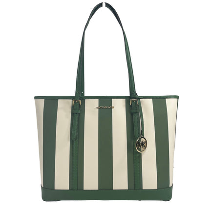 Jet Set Voyage Grande épaule TZ PVC Tote Sac Pourse Green Green