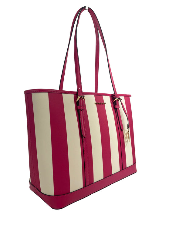 Jet Set Reizen Grote TZ Schouder PVC Tote Tas Tas Roze