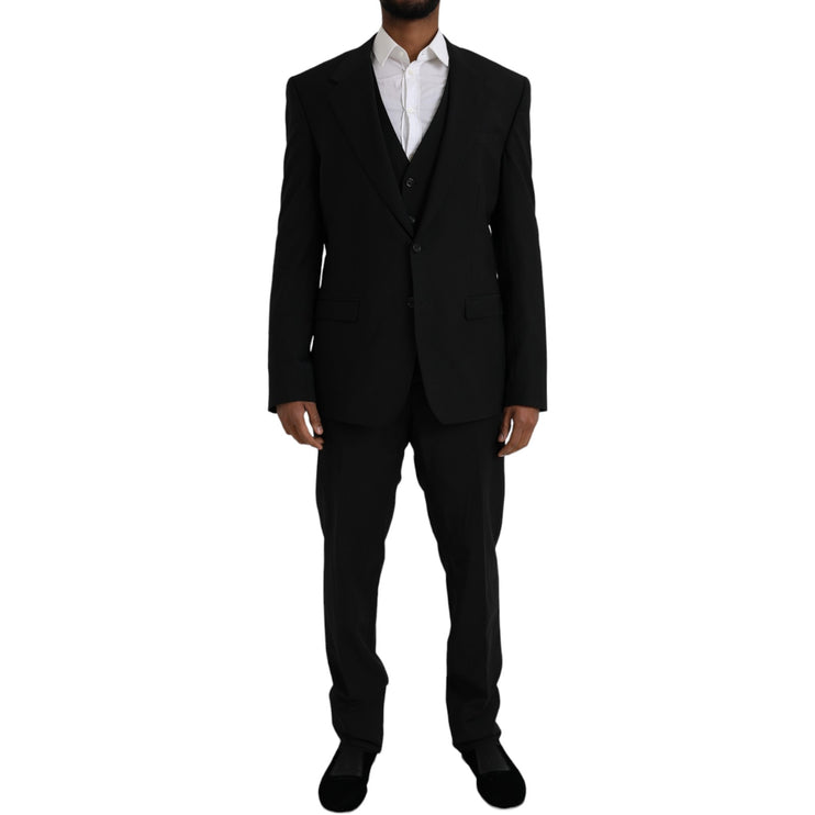 Traje formal de 3 piezas STAFF de poliéster negro