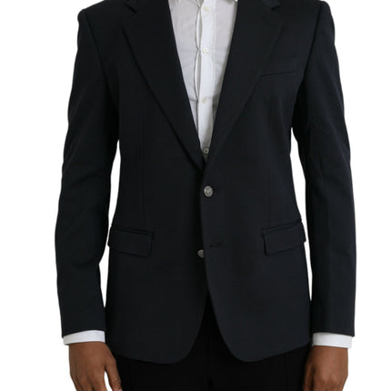 Blazer au manteau simple coton bleu foncé