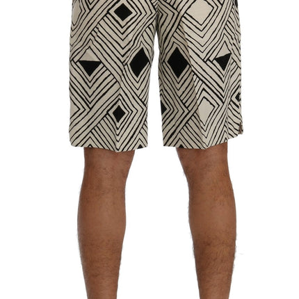 Chic Striped Casual Shorts - Hemp & Linnen Blend