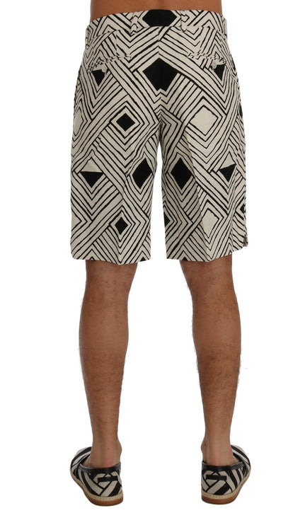 Chic Striped Casual Shorts - Hemp & Linnen Blend