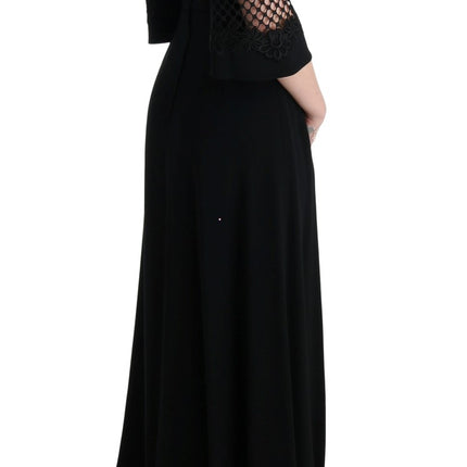 Robe maxi à floral noir élégant