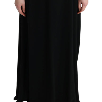 Robe maxi à floral noir élégant