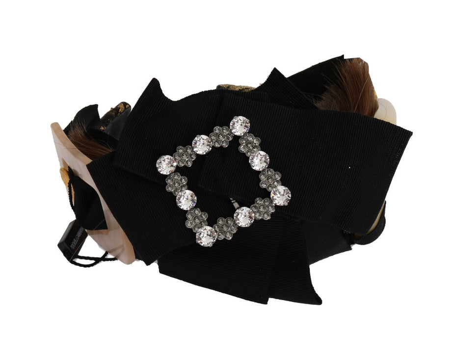 Kristal-Embellished Goudbruine Diadeem Hoofdband