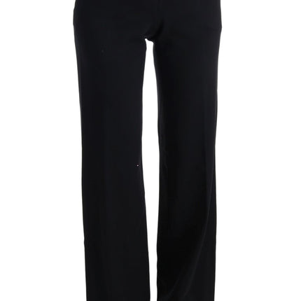 Pantaloni formali chic black bootcut