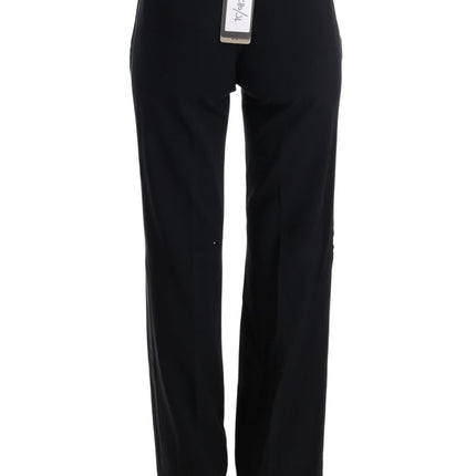 Pantaloni formali chic black bootcut