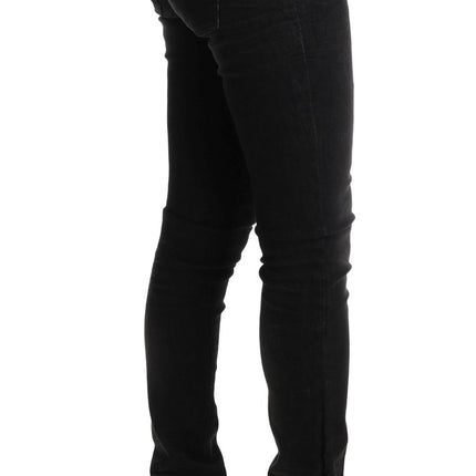 Jeans di cotone nero chic slim fit