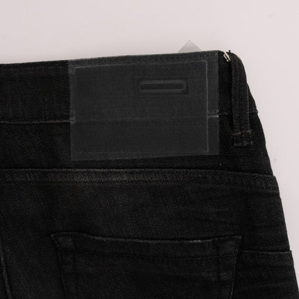 Jeans di cotone nero chic slim fit