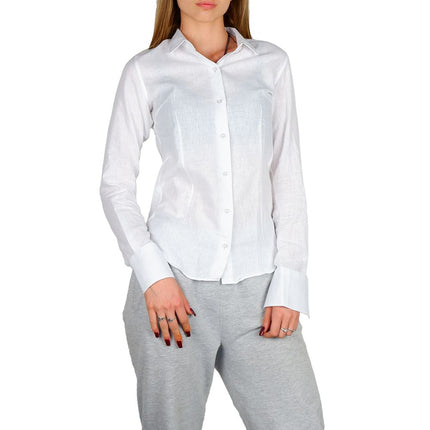 Shirt estivo chic milanese in cotone-linen