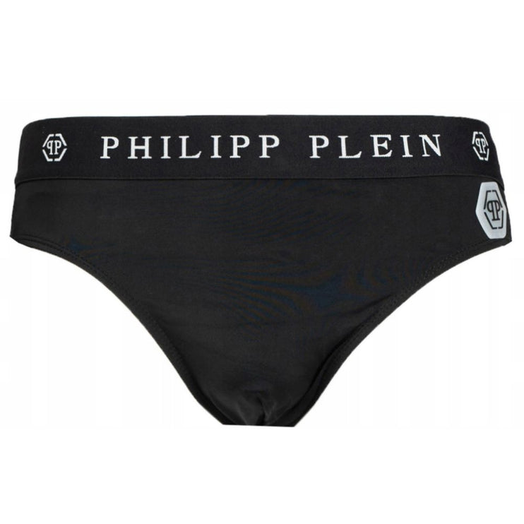 Sleek Nylon Swim Briefs avec un détail de logo emblématique