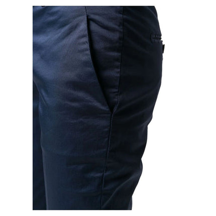 Blauwe katoenen jeans en broek