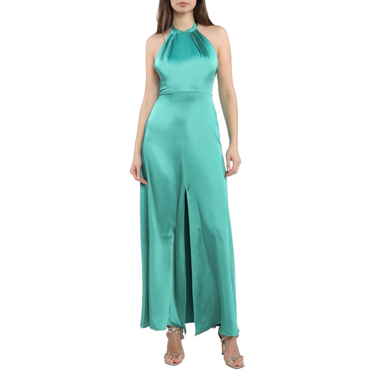 Robe en polyester vert